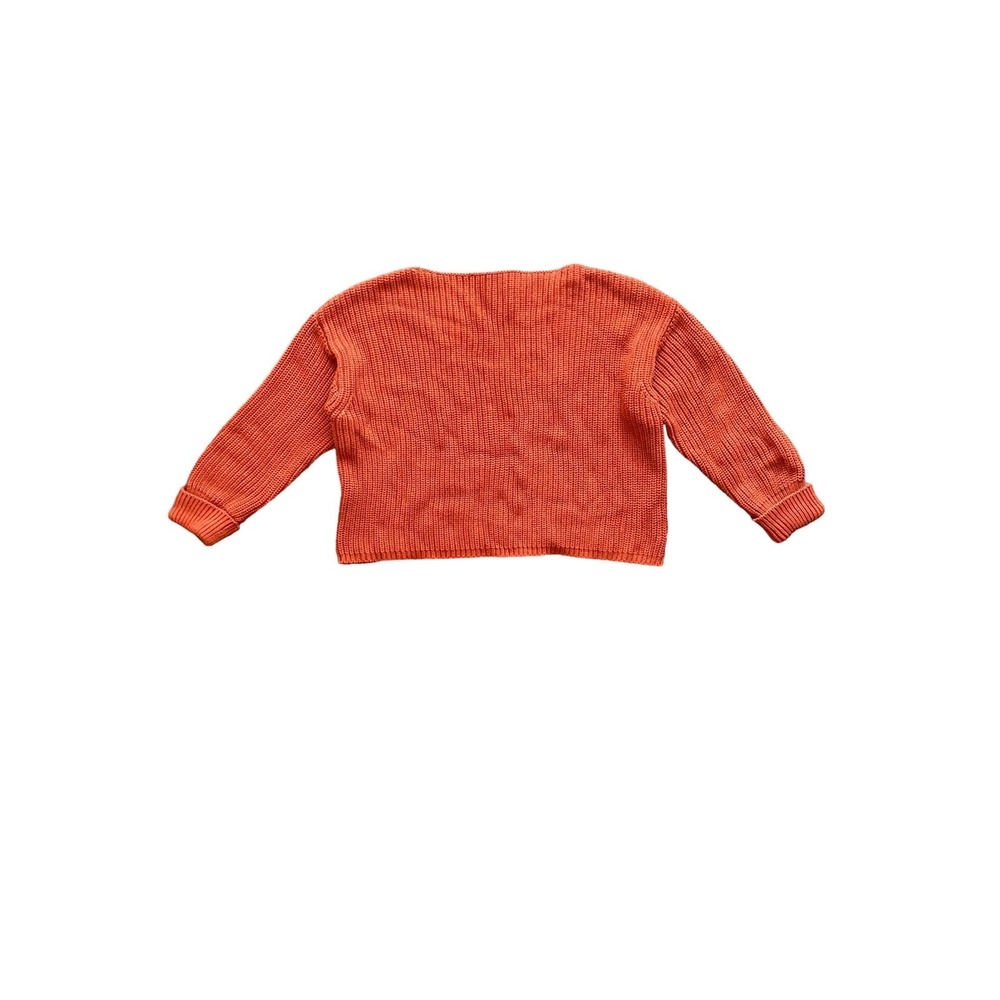 French Connection Orange Crop Sweater Knit Casual Pullover Women's Size Medium